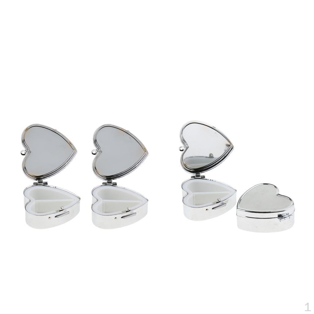 

4 шт. Футляр-контейнер для таблеток, держатель для бутылочки, контейнер-брелок, набор для ежедневного хранения 1,9 X 1,7