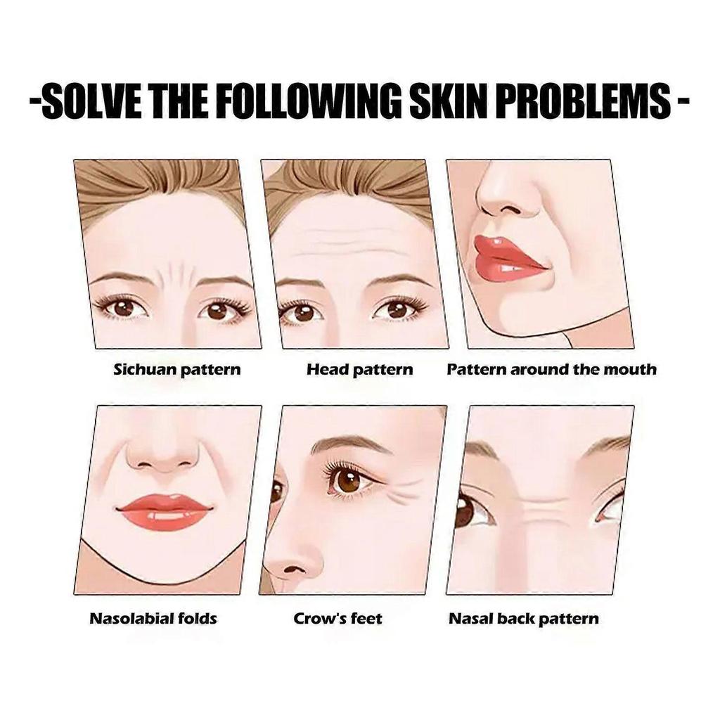 Facial Care Patches For Firming, Lifting And Reducing Frown Lines On The Face