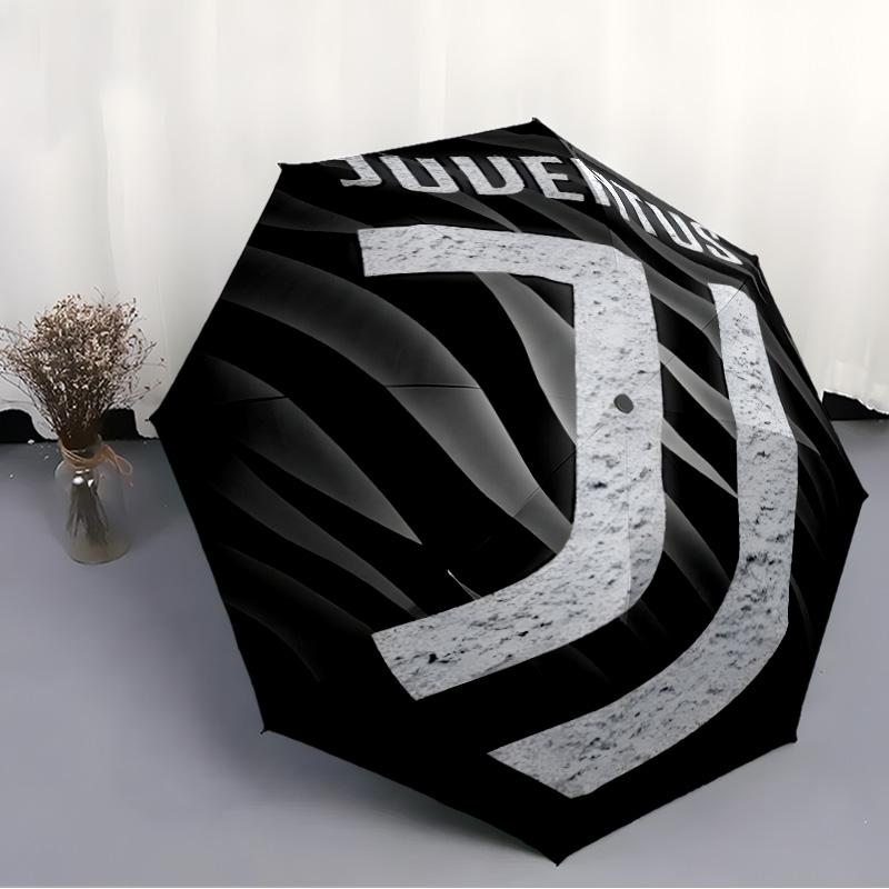 1pc Juventus Umbrella, Sun Protection, And UV Shielding. It Has Eight Sturdy Ribs for Outdoor Use And Perfect As a Holiday Gift