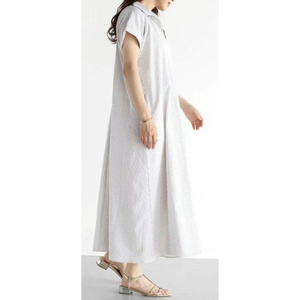 Used New Vin Soccer Stripe Skipper Dress Off White