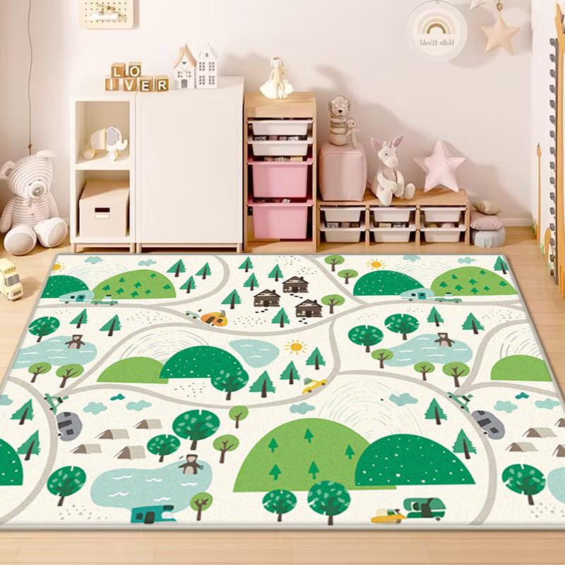 Cartoon Transportation Carpet Living Room Large Area Rug Bedroom Easy To Store Children Game Room Carpets Soft Play Floor Mats