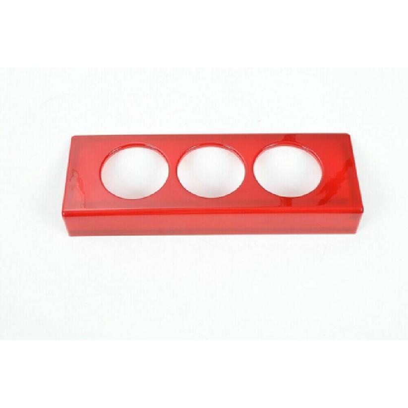 Rote Innenraum-Klimaanlagen-Schalterknopf-Abdeckung Zierrahmen für Jeep Wrangler JK 07+