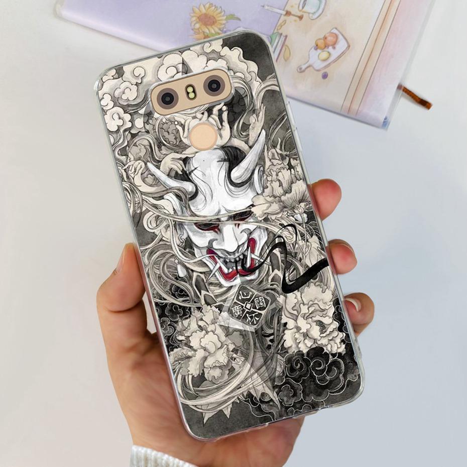 Case For LG Q6 Plus H870 H871 G600L G600K G600S Cute Flower Cat Pattern Soft Silicone TPU Phone Cases For LG G6 G 6 G6plus