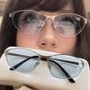 Cat Ear Sunglasses Women Men Cat Eye Designer Hot Girl Sun Glasses Steampunk Metal Frame Shades Uv400 Eyewear Eyeglasses