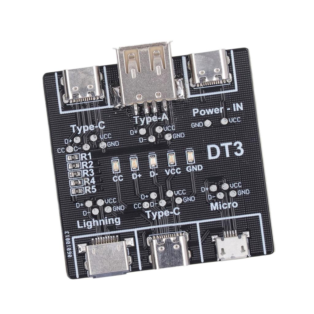 Datenkabel-Erkennungsplatine Empfindlich Genau Mehrfachschutz USB-Kabeltester für Typ C