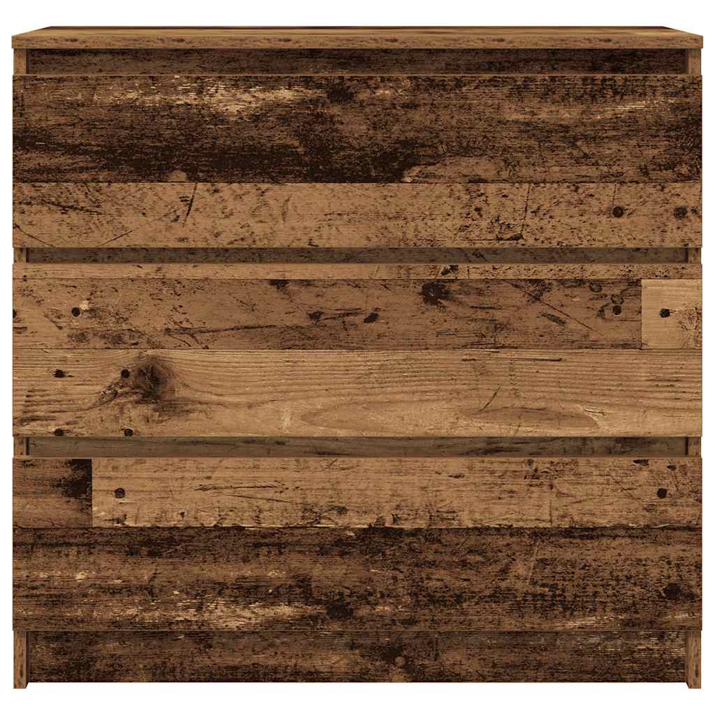 Sideboard with Rustic Wood Look 80 x 35 x 76 cm Engineered Wood