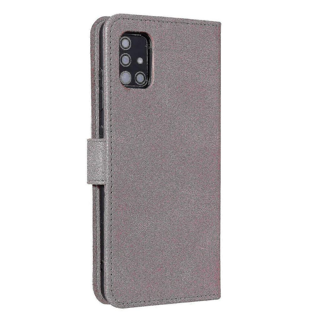 Phone case cover for Samsung Galaxy A71 4g Phone Case Vintage Fashion Pu Leather Wallet Clip Flip Coque Etui Pink