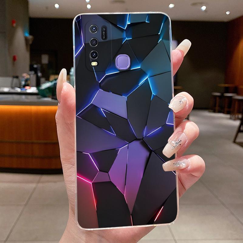Casing For Vivo Y30 Y30i Y50 1938 1935 Phone Case Aesthetic Luxury Cute Cool Boys Girls Pattern Transparent Soft TPU Back Cover