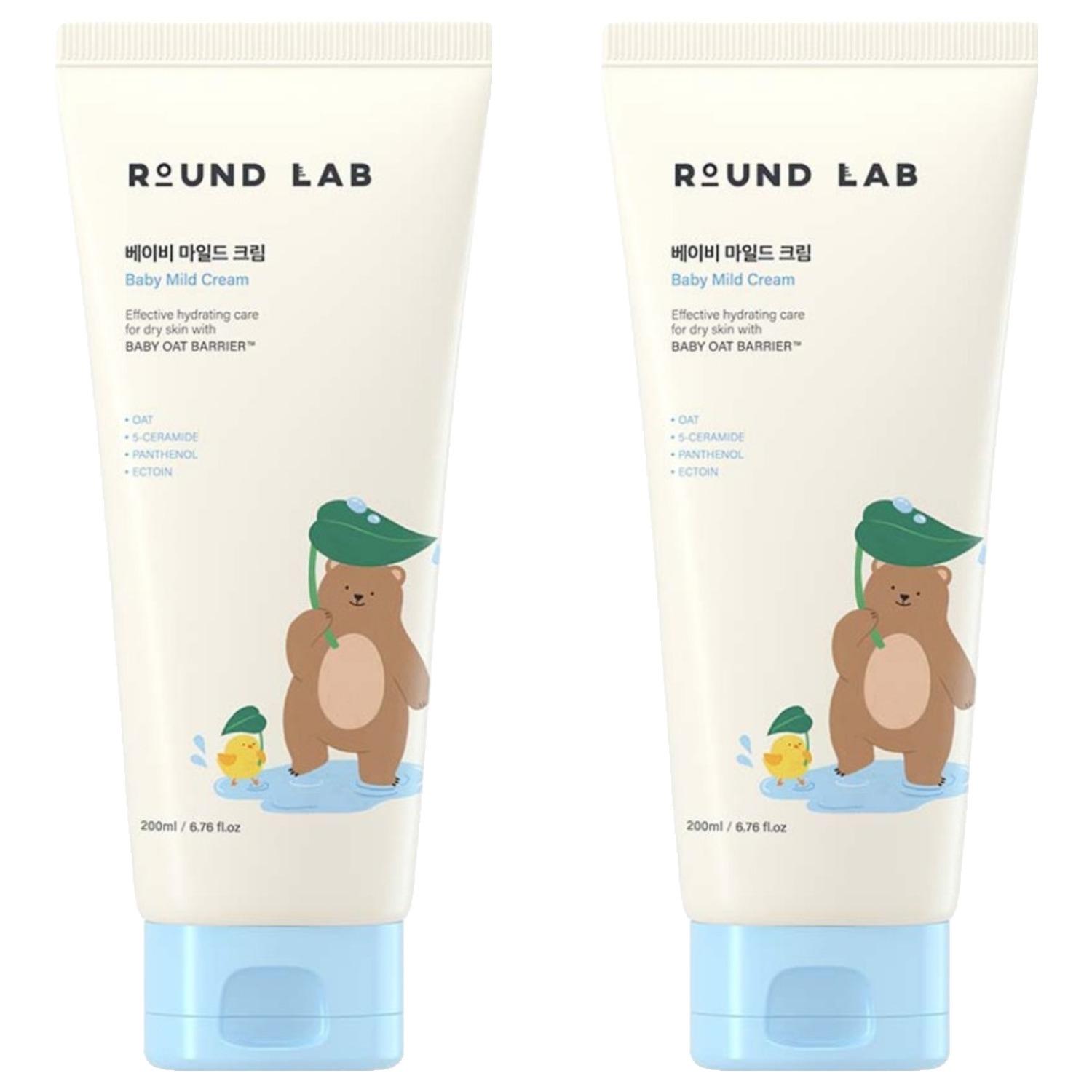 Round Lab Baby Mild Cream Deep Moisturizing & Soothing Barrier Care for Sensitive Skin 200ml (Pack of 2) фото