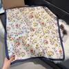 Wind Scarf Square Scarf Simulation Silk 70Cm Retro Cashew Print Literary Headband Suit With Decorative Scarf