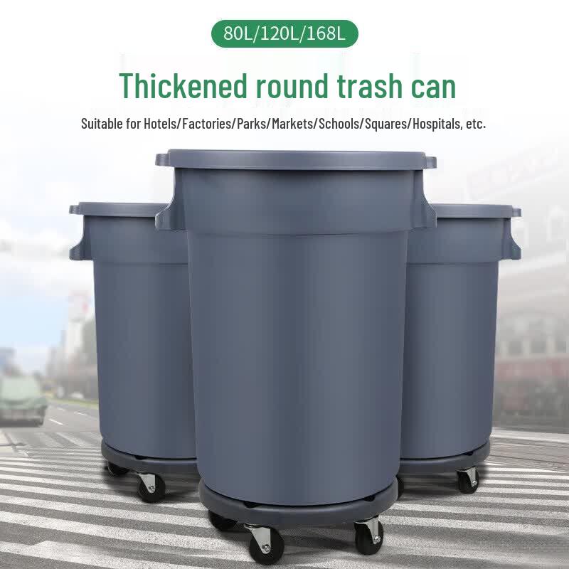 Large Capacity Outdoor Round Trash Can