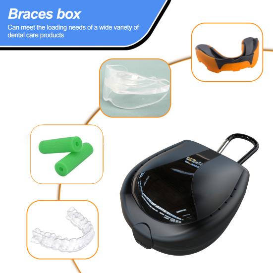 Sportovní držák na chrániče pro dospělé Box Taekwondo Chránič zubů Úložné pouzdro Přenosný Prachotěsný Plastový Fotbalový chránič zubů Fitness chrániče