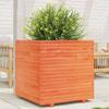 VidaXL Planter Wax Brown 70x70x72 Cm Solid Pine Wood, Outdoor Planter, Flower Box, Tomato Planter, 3282621