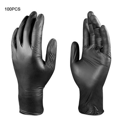 100 Stück Einweg-Nitrilhandschuhe, latexfrei, puderfrei, tägliche Schutzhandschuhe, ölbeständig und verschleißfest