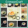 Adorable Simulated Food Mini Bowl Key Chain Pendant Decorations