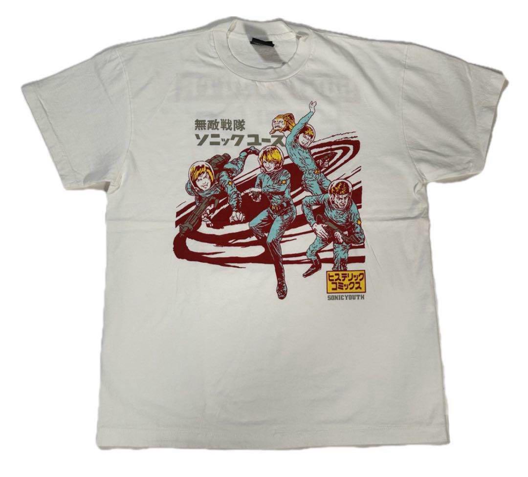 

[USED] 12450 Muteki Sentai Sonic Youth T-shirt Hysteric Comics XL