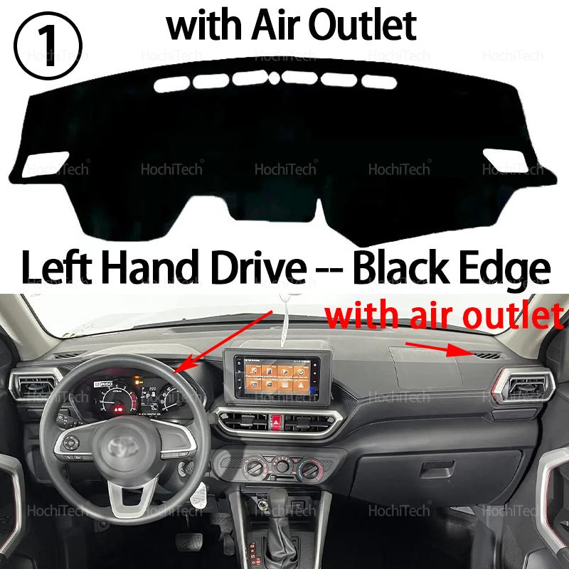Auto Dashboard Cover Dash Mat Board Pad Carpet Dashmat Anti-UV Mats Accessories for Daihatsu Rocky Perodua Ativa 2021-2025