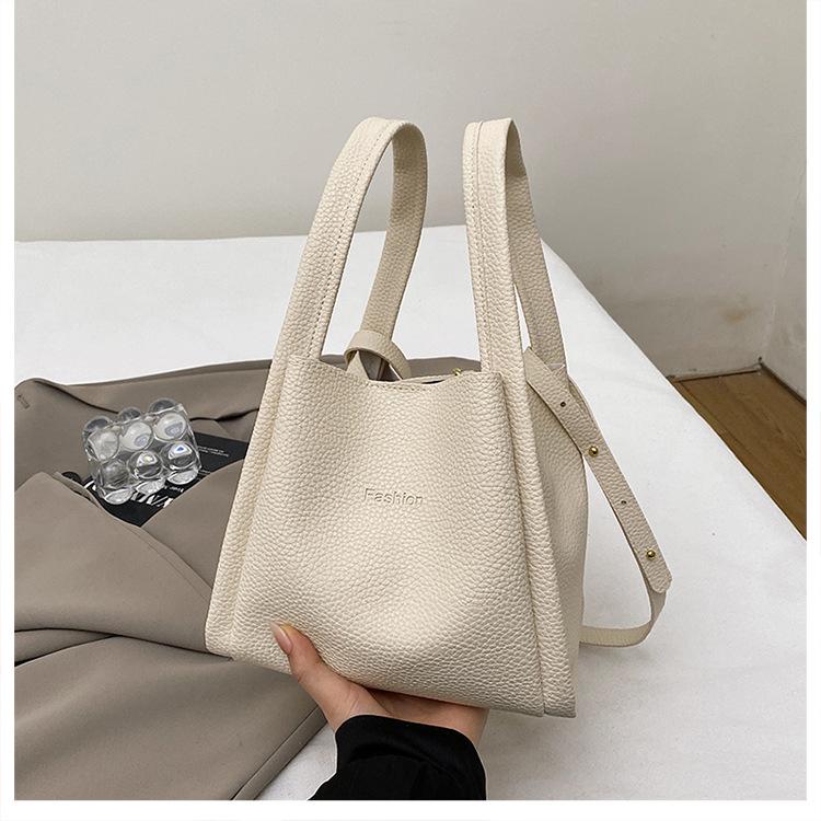 Popular vegetable basket bucket bag fashionable Korean version handbag new simple child and mother tote women's bag shoulder messenger bag