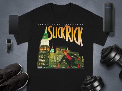 Slick Rick T-Shirt, Klassischer Hip Hop, The Ruler, NYC Skyline, 80er Rap Tee, Musikfan Geschenk, Vintage Stil, Rap Ikone, Cooles Grafik T-Shirt