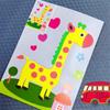 12 stk DIY Creative Cartoon Animal 3D EVA Thickened Sticker Puzzle Håndlaget tidlig læring pedagogiske leker for barn Barnegave