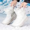 Plush Warm Women's Snow Boots Fashion High-top Cotton Shoes Anti-slip Walking Shoes Winter Hiking Outdoor Sneakers