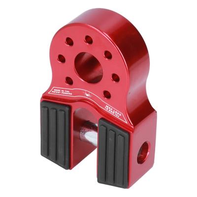 Flat Winch Shackle Mount 16000lb Loading with Rubber Side Guard Aluminium Alloy Universal for UTV
