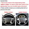 DIY Car Steering Wheel Cover For Chevrolet Captiva 2007-2014 GMC Sierra 07-2013