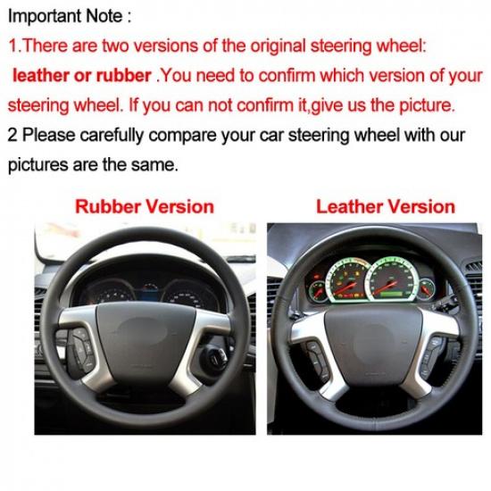 DIY Car Steering Wheel Cover For Chevrolet Captiva 2007-2014 GMC Sierra 07-2013