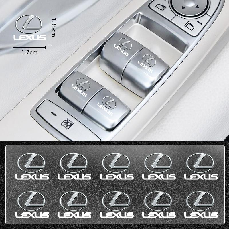 Car Interior Steering Wheel 3D Sticker Decals Emblem Car Accessories For Lexus CT ES LS GS IS HS LF-30 NX RX UX GX LX LM LC RC