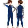 Popular Boys' Long-Sleeve Quick-Dry Sun Protection Swimsuit for Snorkeling