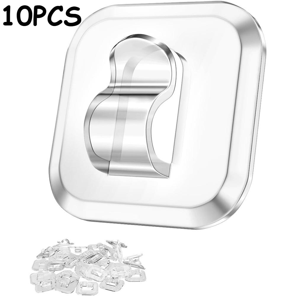 20/10pcs Self-Adhesive Cable Management Clips Easy-Install Adhesive Cord Organizer Clips Waterproof Wall-Mounted Cable Clips