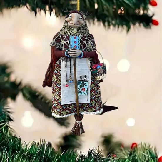 Automobile Pendant Handmade Kitchen Witch Doll Multipurpose Halloween Witch Figurine Luck Charm Home Decoration