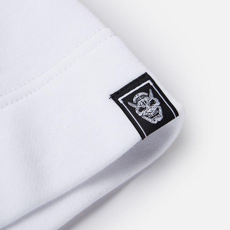 Evisu Seagull Logo Chinese Character Print Short Sleeve Sweatshirt Unisex Sweatshirt White 2ESGNM1SW323LF