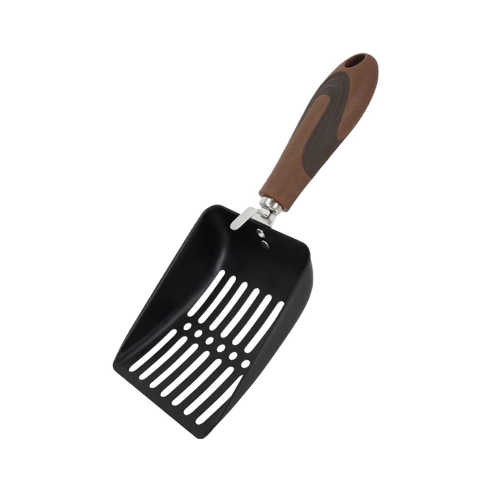

Metal Dog Poop Scoop with Hollow Design Durable Lightweight Pet Waste Shovel for Easy Cleaning Outdoor and Indoor Use one size коричневый