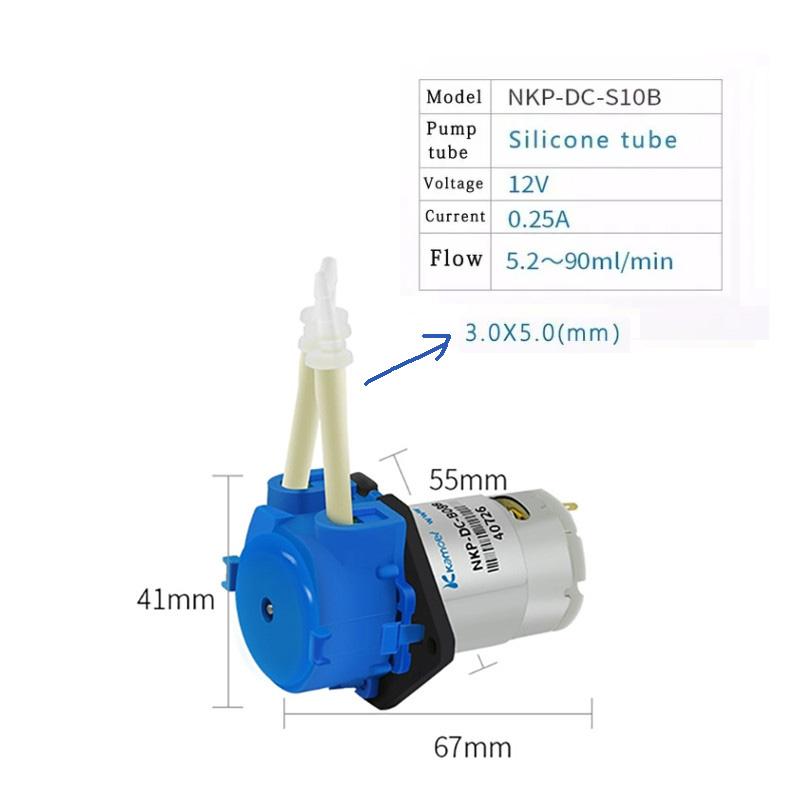 DC 12v Small Self-priming Pump Mini Circulation Pump Pumping Peristaltic Pump For Measurement