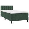 VidaXL Divan Bed with Mattress Dark Green 90x200 Cm - Model 3141524