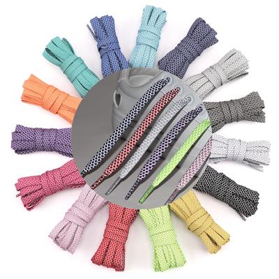 NYA 1 Par Reflexiva Platta Skosnören Fluorescerande Sneakers Skosnören Sportskosnöre Löparskosnöre Vuxen Barn Skosnören