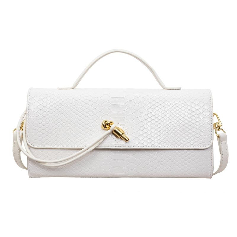 Fashion Snake Pattern Womens Evening Clutch With Inner Zipper Pocket For Daily Use