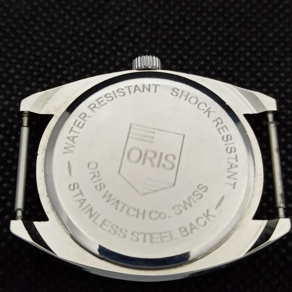 VINTAGE ORIS WINDING SWISS REFURBISHED MENS WRIST RED WATCH 558c-a297202-1