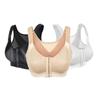 Plus Size Front Closure Sports Bra - Wire-Free, Breathable, Comfortable for Yoga & Running