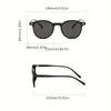 2 Pairs of Neutral Fashion Classic Glasses Essential for Street Pography and Parties