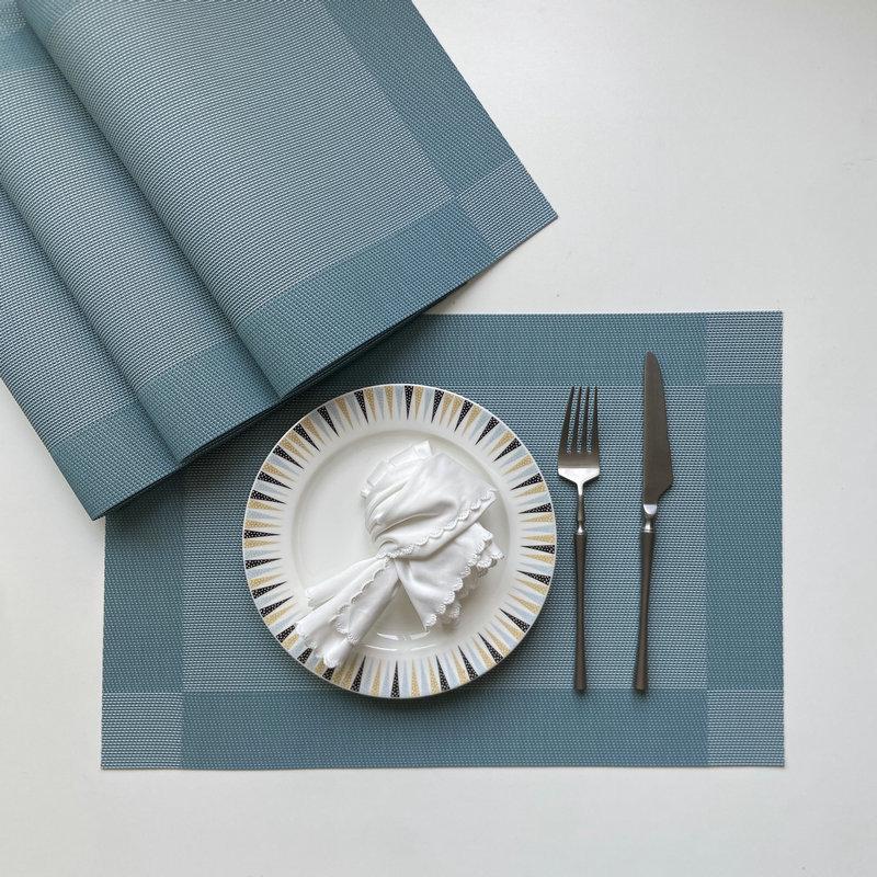 European PVC Non-slip Heat-resistant Table Placemat Set