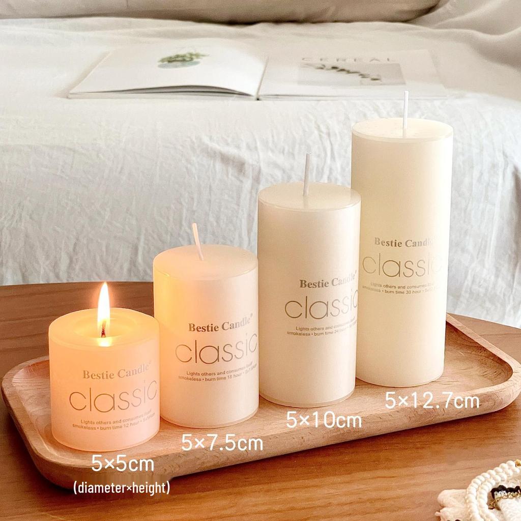 Scentless Smokeless Cylinder Candles for Weddings, Birthdays, Romantic Decor, Hotel, Church, or Dining.