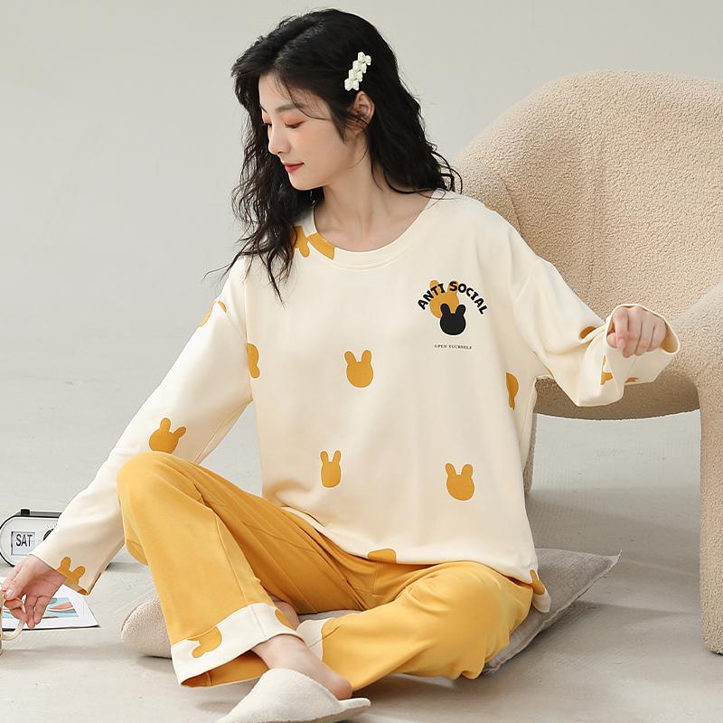 Green Plaid Pajamas Cute Casual Sleepwear Long Sleeves Long Pants Autumn Winter Kawaii Pyjamas Cozy Pijamas Soft Nighty Lady Pjs
