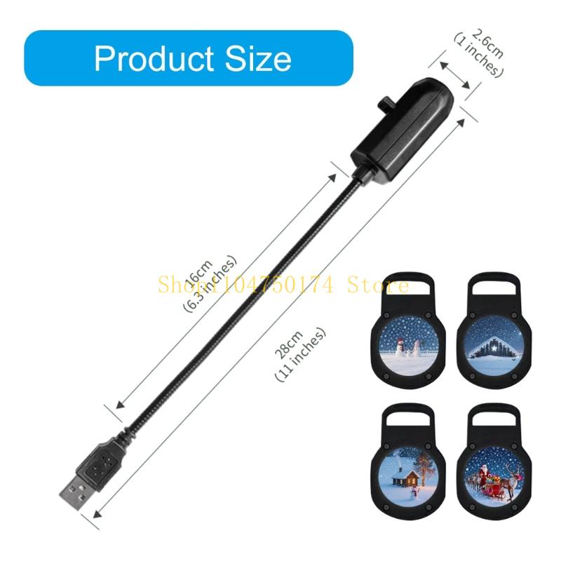 USB Christmas Projector Lamp,4 Slides,360 Rotation Design For Room Ceiling top sale