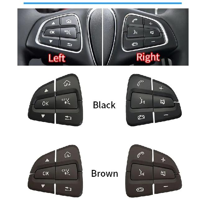 Für Mercedes W205 W253 Auto Lenkrad Multifunktions-Bedientasten Abdeckung Für Benz C GLC Klasse C180 C200 C220 GLC260 GLC300