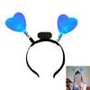Eye Catching Heart Headbands Elegant Women Headwear Daily Dating Hair Band for Parties and Celebrations