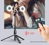 1,8 m Bluetooth Selfie-Stick mit integriertem Stativ und universeller Handyhalterung für Fernbedienung, Aufladen und Live-Streaming.
