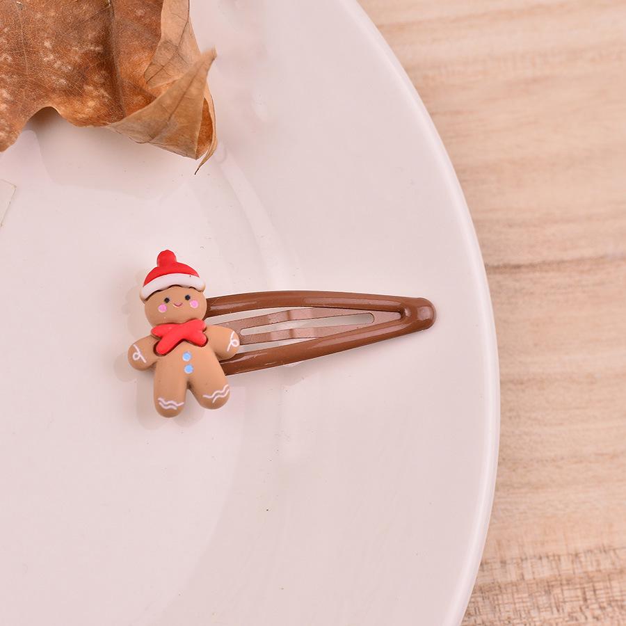 Vánoční kreslená sponka do vlasů Sněhulák - Roztomilý sváteční doplněk pro děti, vhodný pro miminka