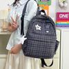 Schoolbag New Schoolbag Junior High School High School Girl Polka Dot Fresh and Sweet Casual Backpack Korean Version Japanese Backpack